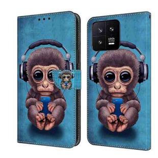 For Xiaomi 13 Crystal 3D Shockproof Protective Leather Phone Case(Orangutan)