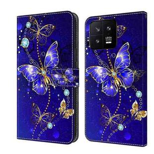 For Xiaomi 13 Crystal 3D Shockproof Protective Leather Phone Case(Diamond Butterfly)