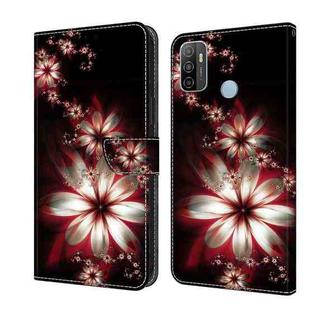 For Samsung Galaxy A33 5G Crystal 3D Shockproof Protective Leather Phone Case(Fantastic Flower)