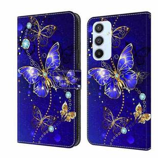 For Samsung Galaxy A54 5G Crystal 3D Shockproof Protective Leather Phone Case(Diamond Butterfly)