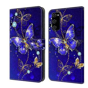 For Samsung Galaxy S20 FE Crystal 3D Shockproof Protective Leather Phone Case(Diamond Butterfly)