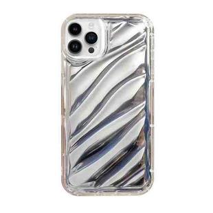 For iPhone 14 Pro Sequin Waves TPU Phone Case(Silver)