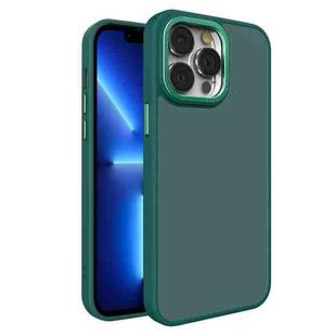 For iPhone 13 Pro All-inclusive TPU Edge Acrylic Back Phone Case(Green)