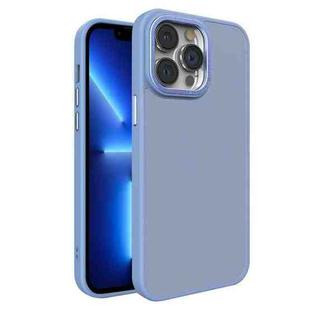 For iPhone 13 Pro All-inclusive TPU Edge Acrylic Back Phone Case(Sierra Blue)