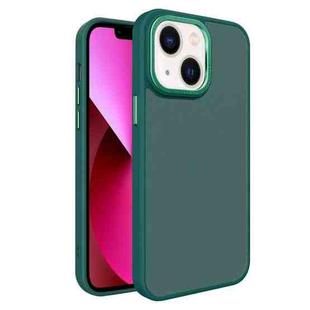 For iPhone 13 All-inclusive TPU Edge Acrylic Back Phone Case(Green)