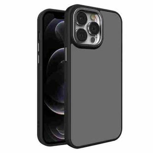 For iPhone 12 Pro All-inclusive TPU Edge Acrylic Back Phone Case(Black)