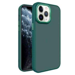 For iPhone 11 Pro Max All-inclusive TPU Edge Acrylic Back Phone Case(Green)