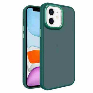For iPhone 11 All-inclusive TPU Edge Acrylic Back Phone Case(Green)