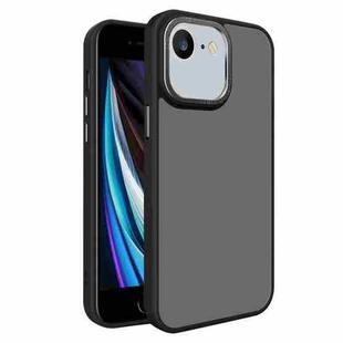 For iPhone SE 2022 /2020 / 7 / 8 All-inclusive TPU Edge Acrylic Back Phone Case(Black)