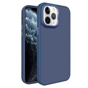 For iPhone 11 Pro All-inclusive TPU Edge Acrylic Back Phone Case(Navy Blue)