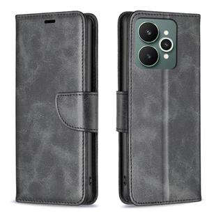 For Realme 15 Pro 5G Lambskin Texture Pure Color Flip Leather Phone Case(Black)