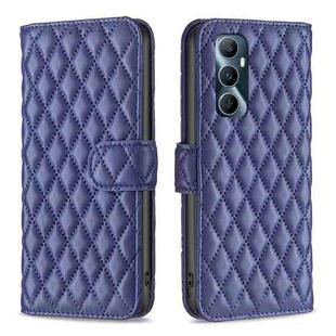 For Realme C65 4G Diamond Lattice Wallet Flip Leather Phone Case(Blue)