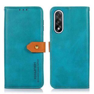 For OnePlus Nord 5 KHAZNEH Dual-color Cowhide Texture Flip Leather Phone Case(Blue)