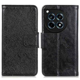 For OnePlus 12R / Ace 3 Nappa Texture Leather Phone Case(Black)