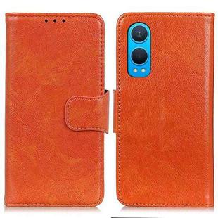 For OnePlus Nord CE4 Lite Nappa Texture Leather Phone Case(Orange)