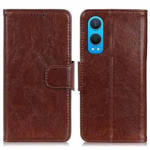 For OnePlus Nord CE4 Lite Nappa Texture Leather Phone Case(Brown)