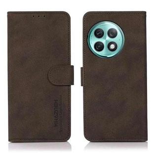 For OnePlus Ace 2 Pro KHAZNEH Matte Texture Leather Phone Case(Brown)