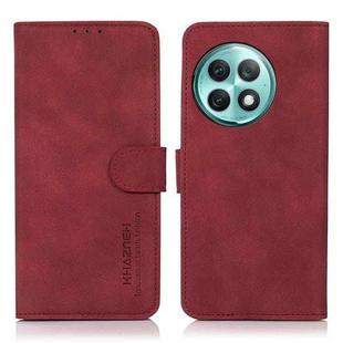 For OnePlus Ace 2 Pro KHAZNEH Matte Texture Leather Phone Case(Red)