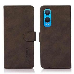 For OnePlus Nord CE4 Lite KHAZNEH Matte Texture Leather Phone Case(Brown)