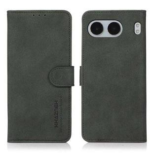 For OnePlus Nord 4 KHAZNEH Matte Texture Leather Phone Case(Green)