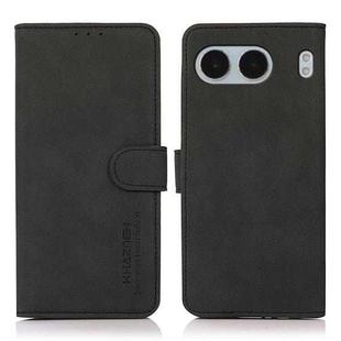 For OnePlus Nord 4 KHAZNEH Matte Texture Leather Phone Case(Black)