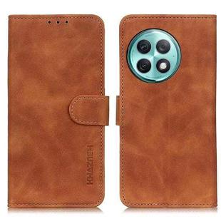 For OnePlus Ace 2 Pro KHAZNEH Retro Texture Leather Phone Case(Brown)