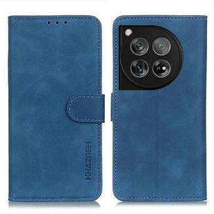 For OnePlus 12 KHAZNEH Retro Texture Leather Phone Case(Blue)