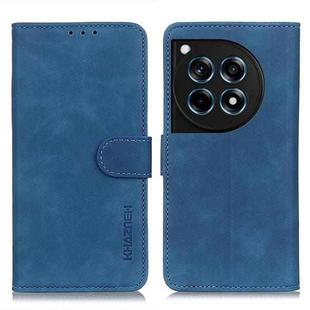For OnePlus 12R/Ace 3 KHAZNEH Retro Texture Leather Phone Case(Blue)