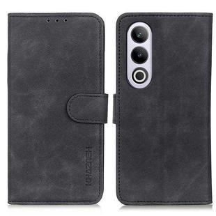 For OnePlus Nord CE4 5G / K12 5G KHAZNEH Retro Texture Leather Phone Case(Black)