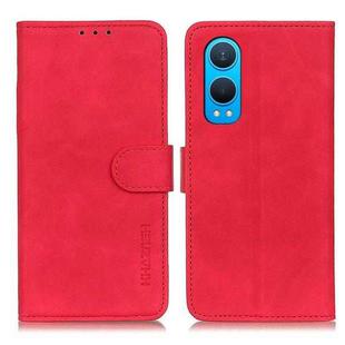 For OnePlus Nord CE4 Lite KHAZNEH Retro Texture Leather Phone Case(Red)