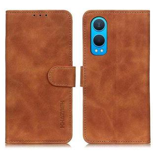 For OnePlus Nord CE4 Lite KHAZNEH Retro Texture Leather Phone Case(Brown)