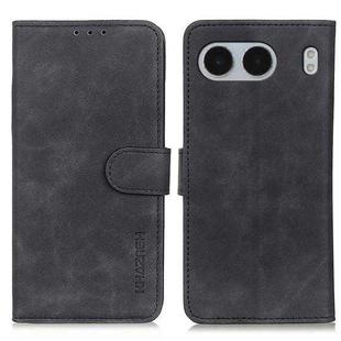 For OnePlus Nord 4 KHAZNEH Retro Texture Leather Phone Case(Black)