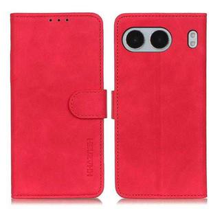 For OnePlus Nord 4 KHAZNEH Retro Texture Leather Phone Case(Red)