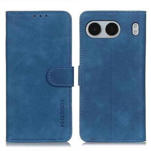 For OnePlus Nord 4 KHAZNEH Retro Texture Leather Phone Case(Blue)