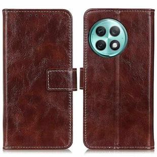 For OnePlus Ace 2 Pro Retro Crazy Horse Texture Leather Phone Case(Brown)