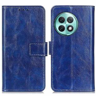 For OnePlus Ace 2 Pro Retro Crazy Horse Texture Leather Phone Case(Blue)
