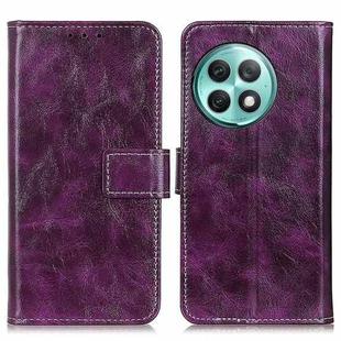 For OnePlus Ace 2 Pro Retro Crazy Horse Texture Leather Phone Case(Purple)