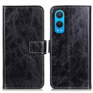 For OnePlus Nord CE4 Lite Retro Crazy Horse Texture Leather Phone Case(Black)