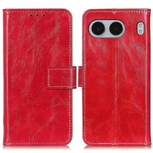 For OnePlus Nord 4 Retro Crazy Horse Texture Leather Phone Case(Red)