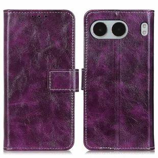 For OnePlus Nord 4 Retro Crazy Horse Texture Leather Phone Case(Purple)