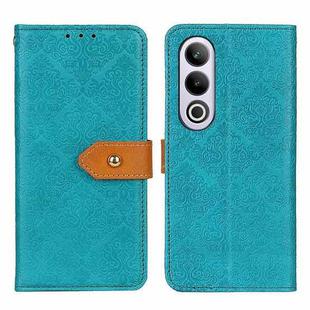 For OnePlus Nord CE4 5G / K12 5G European Floral Embossed Flip Leather Phone Case(Blue)