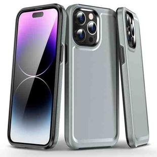 For iPhone 14 Pro Max Kirin Shield Hybrid PC Soft TPU Phone Case(Grey)