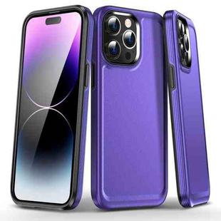 For iPhone 14 Pro Max Kirin Shield Hybrid PC Soft TPU Phone Case(Purple)