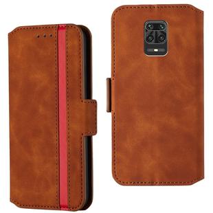 For Xiaomi Redmi Note 9 Pro / Note 9S / Note 9 Pro Max Retro Frosted Oil-side Horizontal Flip Leather Case with Holder & Card Slots(Brown)