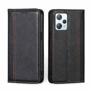 For Blackview A53 / A53 Pro Grid Texture Magnetic Flip Leather Phone Case(Black)