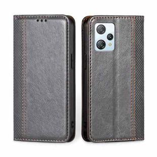 For Blackview A53 / A53 Pro Grid Texture Magnetic Flip Leather Phone Case(Grey)