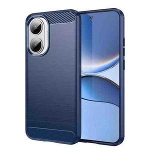 For Redmi Turbo 4 Pro Carbon Fiber Brushed Texture TPU Phone Case(Blue)