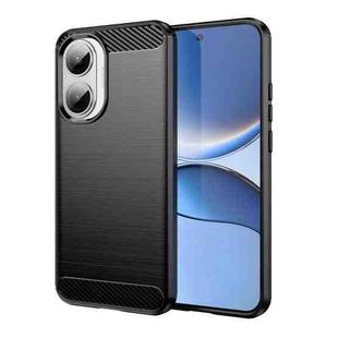 For Redmi Turbo 4 Pro Carbon Fiber Brushed Texture TPU Phone Case(Black)