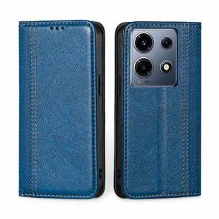 For Infinix Note 30 VIP 5G Grid Texture Magnetic Flip Leather Phone Case(Blue)