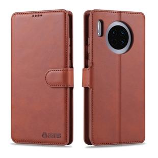 For Huawei Mate 30 Pro AZNS Calf Texture Horizontal Flip Leather Case, with Holder & Card Slots & Wallet & Photo Frame(Brown)
